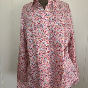 Liberty Multicolor Floral Women's Button Down Shirt